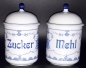 Mobile Preview: Kahla - 2 Vorratsdosen aus Porzellan - Zucker & Mehl