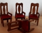 Preview: Konvolut Puppenhausmöbel aus Holz