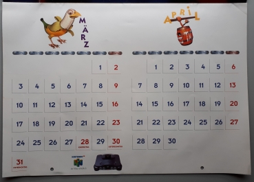 Nintendo - Donkey Kong - Kalender 1997