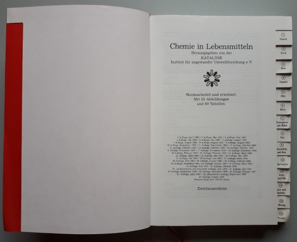 Chemie in Lebensmitteln - Herausgeber: KATALYSE Institut - 1988