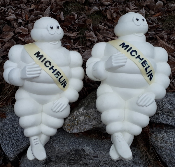 2 Michelin Männchen - ca. 1980er Jahre