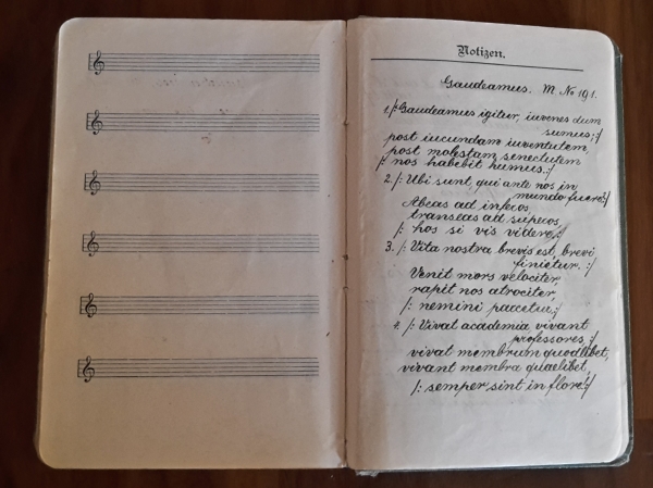 Burschenliederbuch 1912