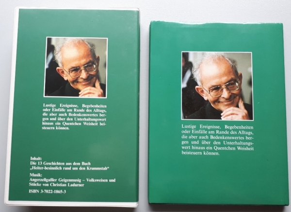 Bischof Reinhold Stecher - Heiter-besinnlich rund um den Krummstab - Buch & 2 Kassetten - 1993