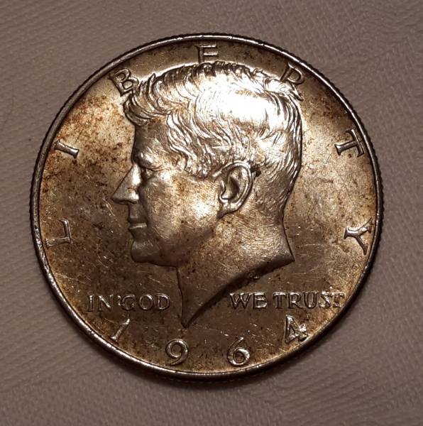 Half Dollar Münze 1964
